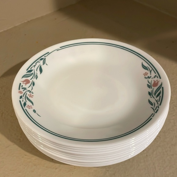 VTG-  Corelle Rosemarie Bread Plate Bundle-12- 6.75" Plates - Picture 5 of 10